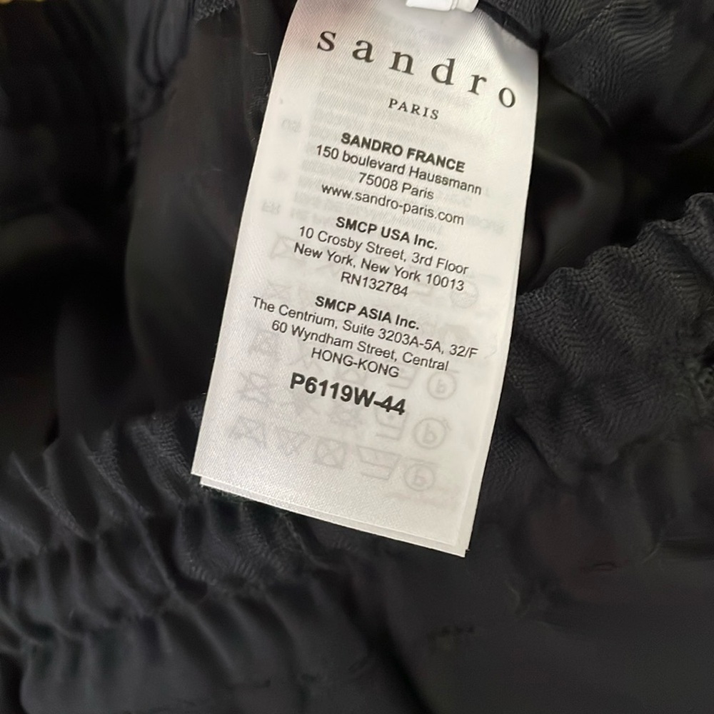 Sandro paris women’s Elegant Black Dress Pants - Picture 7 of 14
